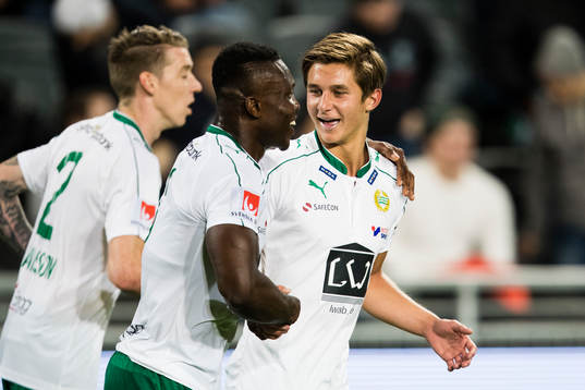 Hammarbys Birkir Már Saevarsson, Joseph Aidoo ocj Leo