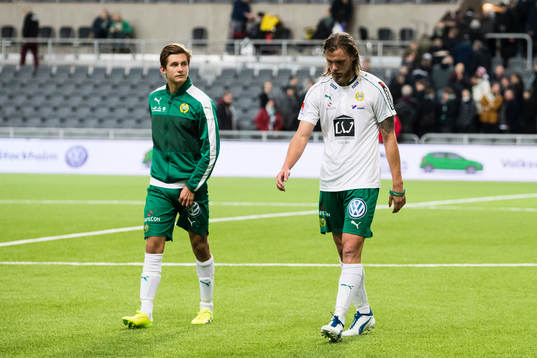 Hammarbys Leo Bengtsson och Björn Paulsen deppar