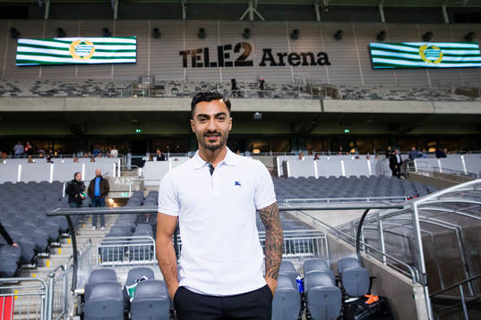 Hammarbys nyförvärv Jiloan Hamad i halvtidsvilan av