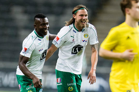 Hammarbys Joseph Aidoo och Björn Paulsen
