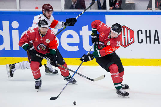 Frölundas Sean Bergenheim och Christoffer Ehn