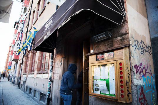 Exteriör av restaurang Kvarnen när Hammarbys nye spelare