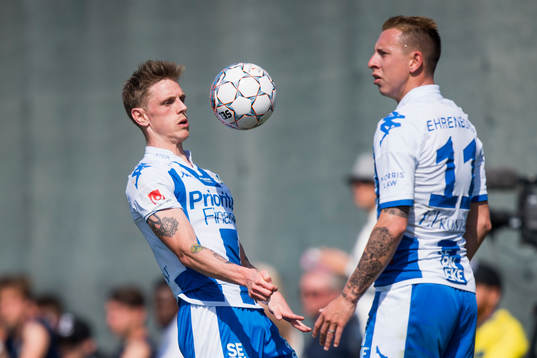 IFK Göteborgs Sören Rieks och Martin Smedberg Dalence
