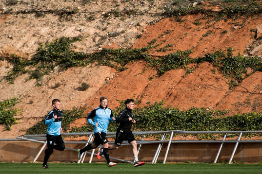 Anders Christiansen, Erik Andersson och fystränaren Ben