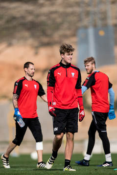 Malmö FFs tre målvakter Johan Wiland, Mathias Nilsson och