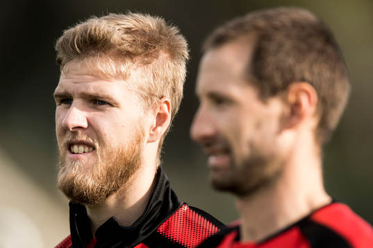 Målvakt Fredrik Andersson och målvakt Johan Wiland