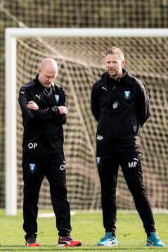 Assisterande tränare Olof Persson och tränare Magnus