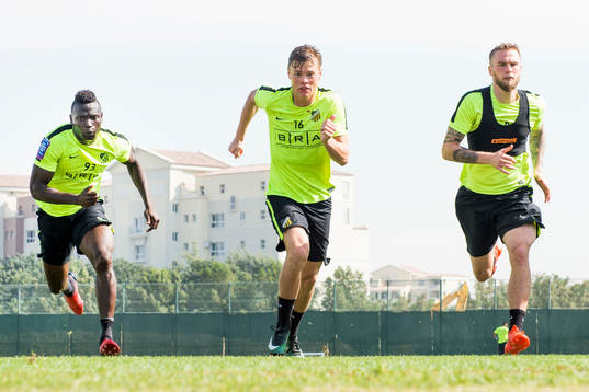 Alhassan Kamara, Albin Skoglund och Alexander Faltsetas