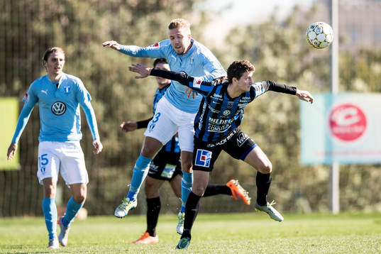 Malmö FFs Anton Tinnerholm och Sirius Jakob Bergman
