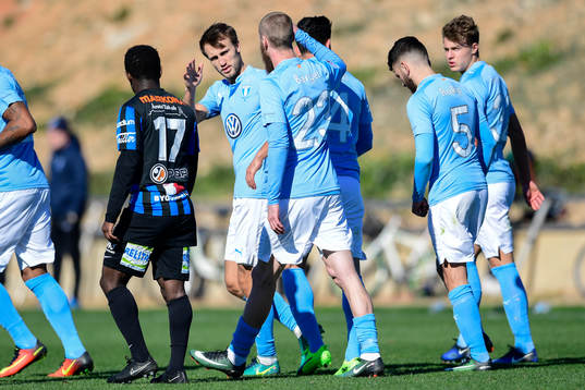 Malmö FFs Magnus Wolff Eikrem jublar
