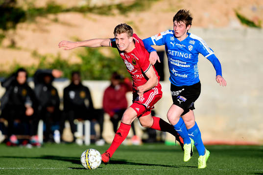 Östersunds Ludvig Fritzon och Halmstads Jonathan Svedberg