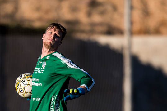 Halmstads målvakt Malkolm Nilsson