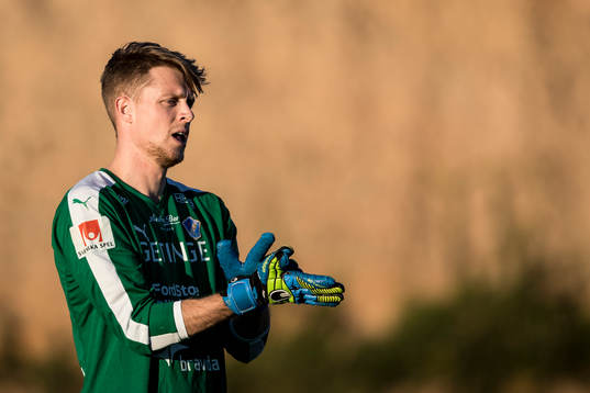 Halmstads målvakt Malkolm Nilsson