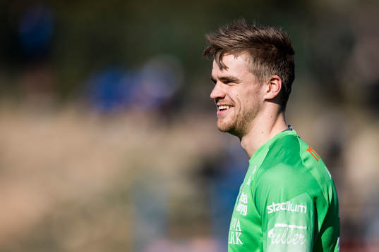 Sirius målvakt Lukas Jonsson