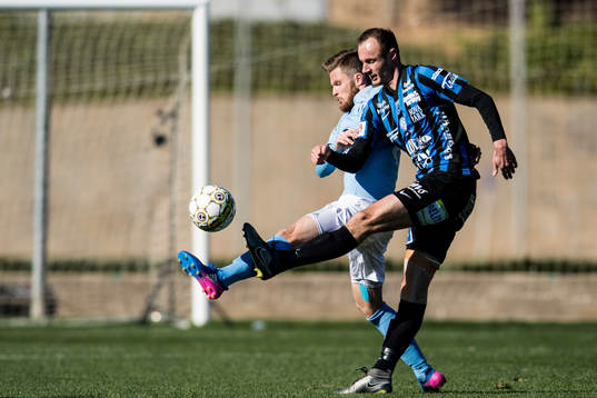 Sirius Dragan Kapcevic och Malmö FFs Lasse Nielsen