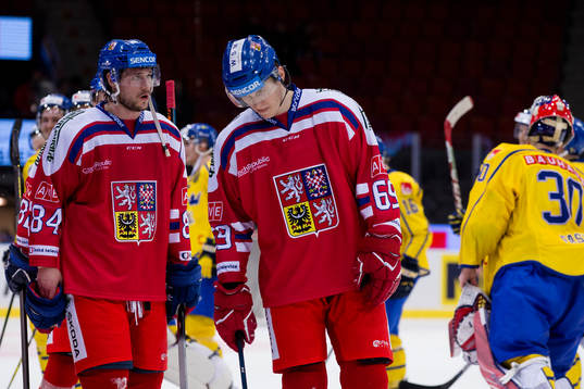 Tjeckiens Tomas Kundratek och Lukas Radil deppar