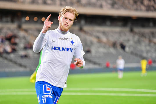 Norrköpings Karl Holmberg jublar