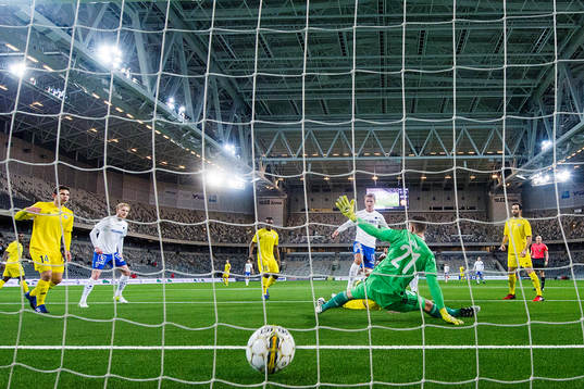 Norrköpings Sebastian Andersson gör 2-0 bakom Helsingfors