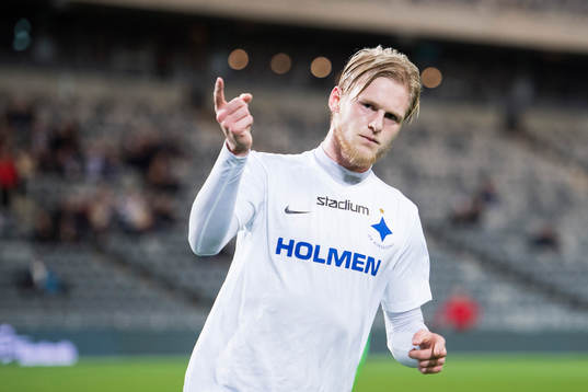 Norrköpings Karl Holmberg jublar