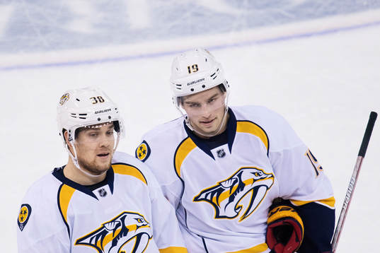 Predators Viktor Arvidsson och Calle Järnkrok