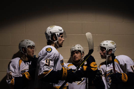Predators Pontus Åberg, Filip Forsberg, Viktor Arvidsson