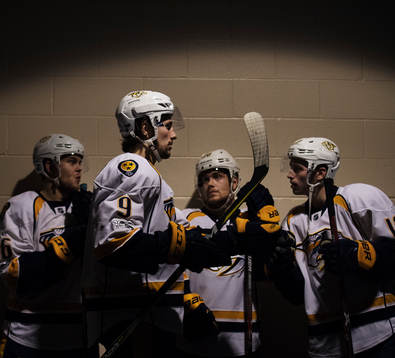 Predators Pontus Åberg, Filip Forsberg, Viktor Arvidsson