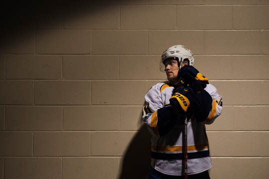 Predators Viktor Arvidsson i spelargången
