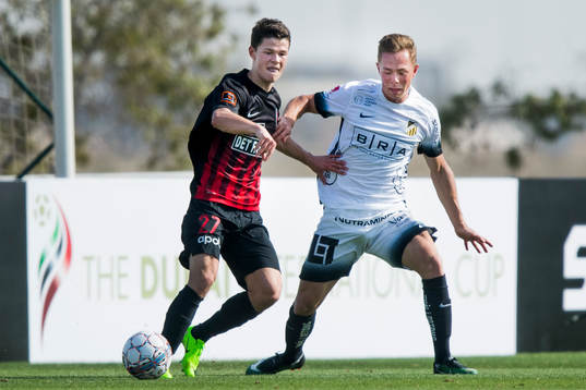 Midtjyllands Nikolaj Kirk och Häckens Adam Andersson