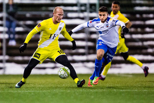 Lyngbys Mikkel Rygaard och Helsingborgs Moustafa Zeidan