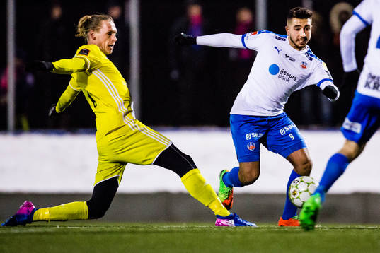 Lyngbys Jesper Christjansen och Helsingborgs Moustafa Zeidan