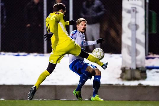 Lyngbys Lasse Rise och Helsingborgs Martin Christensen