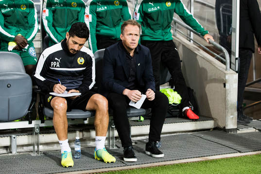 Hammarbys assisterande tränare Pablo Pinones-Arce och