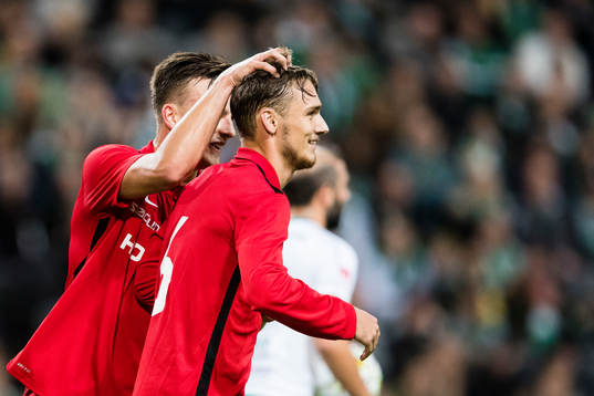 Norrköpings Linus Wahlqvist jublar