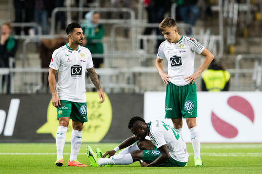 Hammarbys Jiloan Hamad, Gershon Koffie och Dusan Jajic