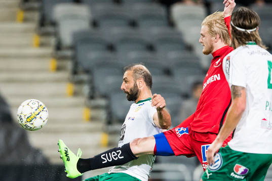 Hammarbys Kennedy Bakircioglu och Norrköpings Karl Holmberg
