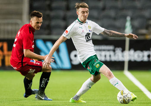 Norrköpings Henrik Castegren och Hammarbys Birkir Már