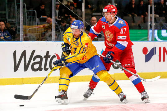 Sveriges Alexander Johansson och Rysslands Maxim Shalunov