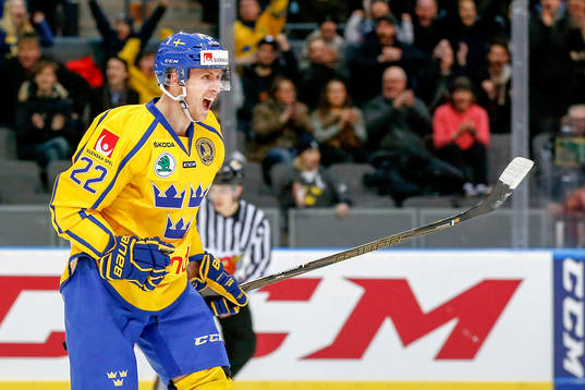 Sveriges Alexander Bergström jublar