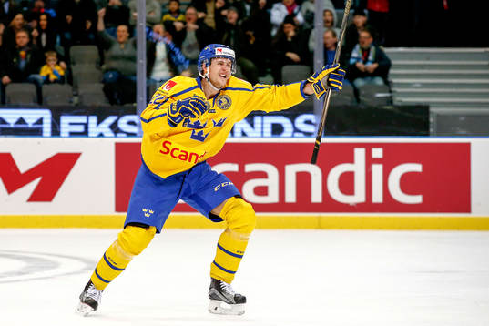 Sveriges Alexander Bergström jublar