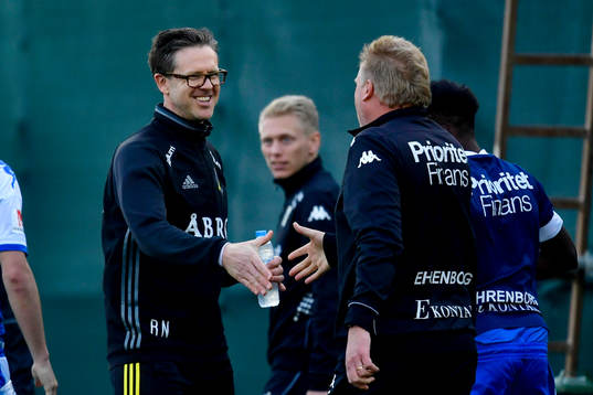 s tränare Rikard Norling och IFK Göteborgs tränare