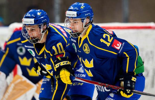 Sveriges Adam Ginning och Luca Elvenes