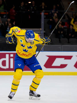 Sveriges Alexander Bergström jublar