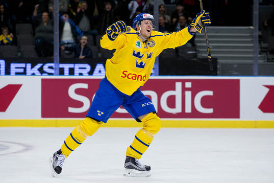 Sveriges Alexander Bergström jublar