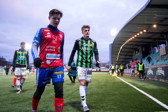Tvååkers Erik Ferman och Gais Daniel Janevski