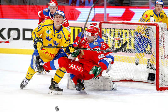 Sveriges Joel Eriksson Ek och Rysslands Vladimir Tkachyov