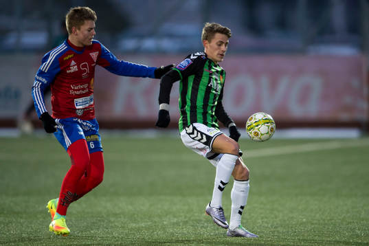 Tvååkers Sebastian Levinsson och Gais Erik Westermark