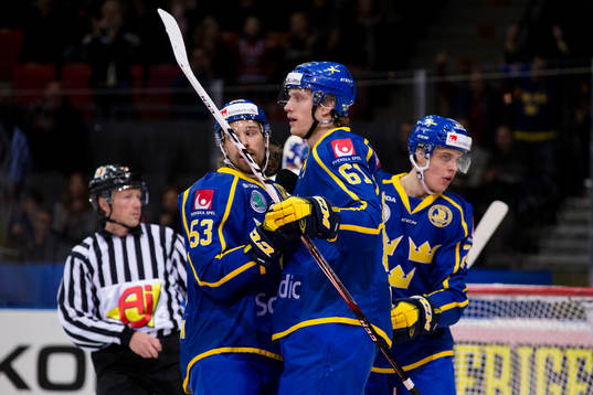 Sveriges Johan Ryno jublar