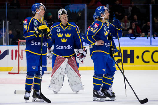 Sveriges målvakt Viktor Fasth deppar