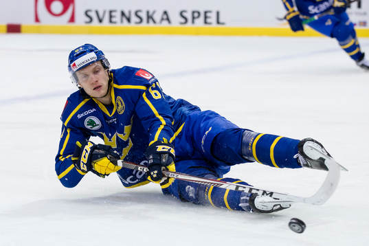 Sveriges Johan Ryno tappar skäret och faller