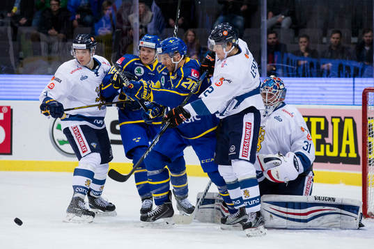 Sveriges Joel Lundqvist och Patrik Lundh